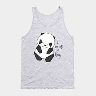 Origami Panda - I Need a Hug Tank Top